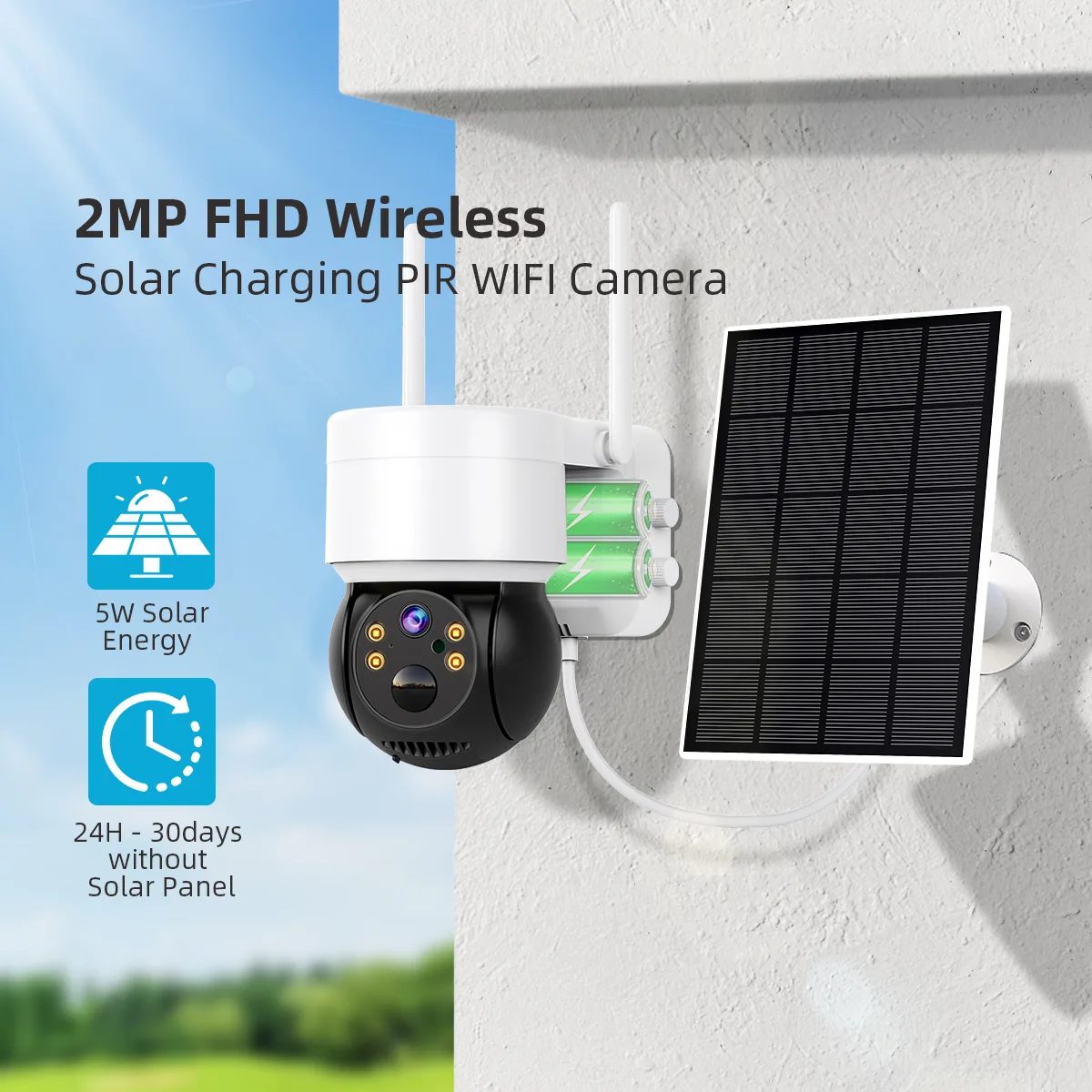 FLC-300LS solar charging view