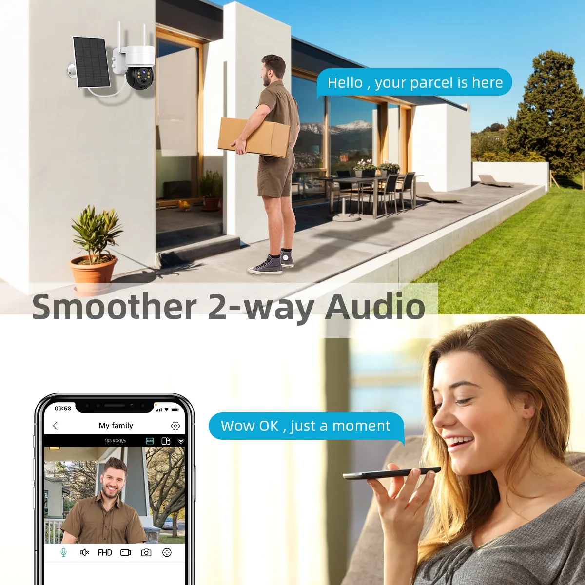 FLC-300LS two-way audio scene view