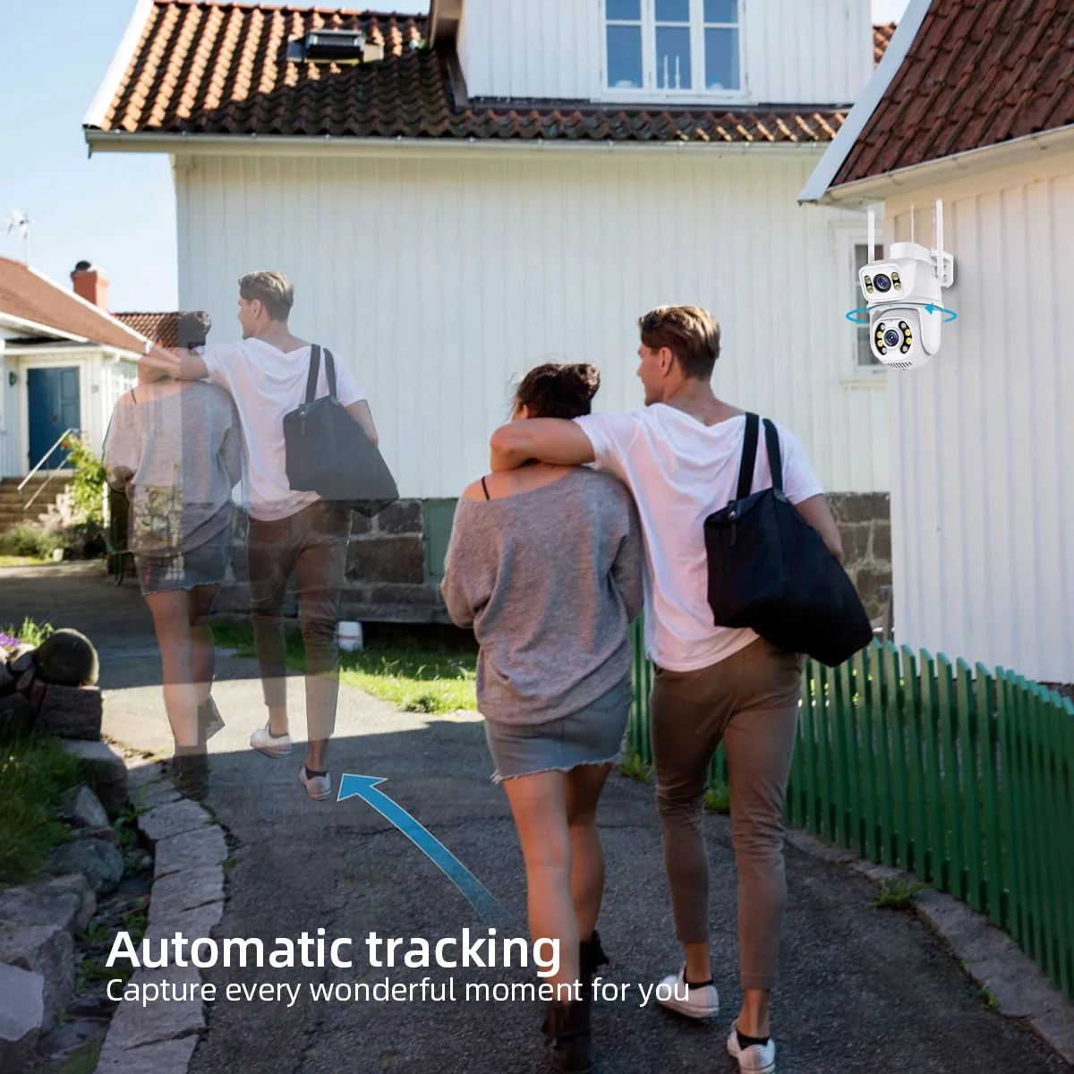 FLC-500SO outdoor automatic tracking example