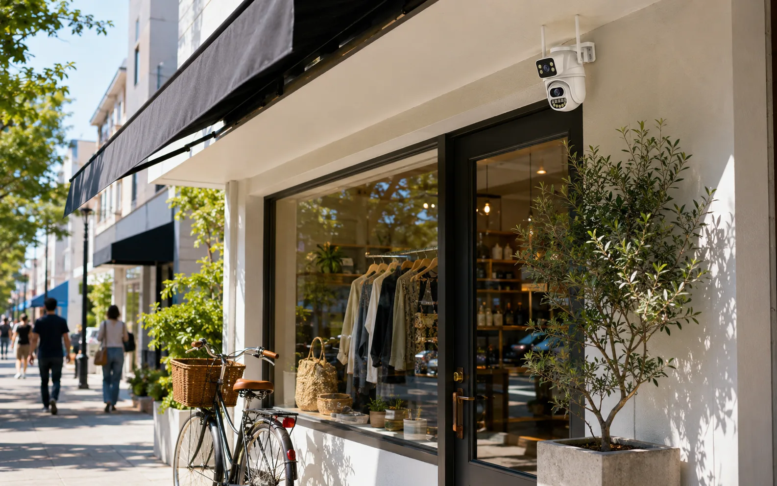 FLC-800PO installed above a storefront entrance